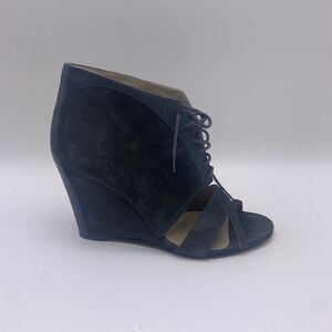 Surface to Air Suede/Leather Peep Toe Booties